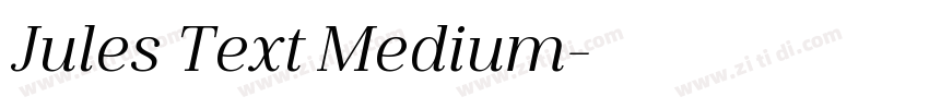 Jules Text Medium字体转换